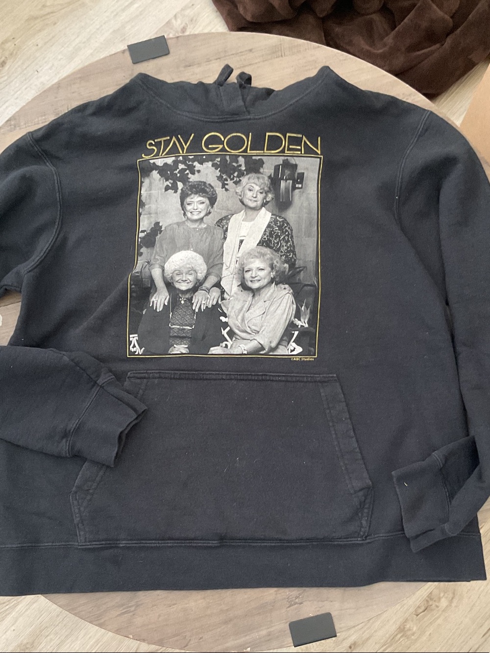 Port Authority Black 'Stay Golden' Golden Girls Crewneck Sweatshirt